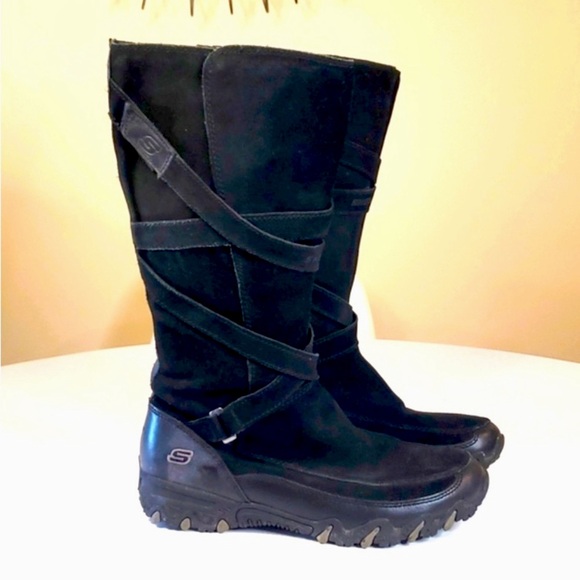 SKECHERS Black Suede & Leather Tall Boot !!! - Picture 8 of 8